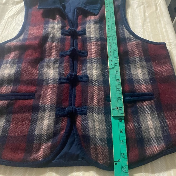 Vintage plaid vest by Casey&Max wool blend size M - Picture 8 of 8